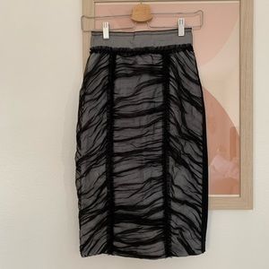 Dolce & Gabbana Silk Ruched Pencil Skirt